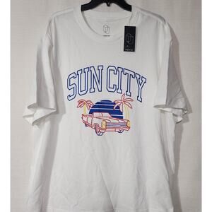 Sun city men's white shirt Size XXL